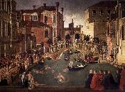 Gentile Bellini Miracle of the Cross at the Bridge of San Lorenzo painting